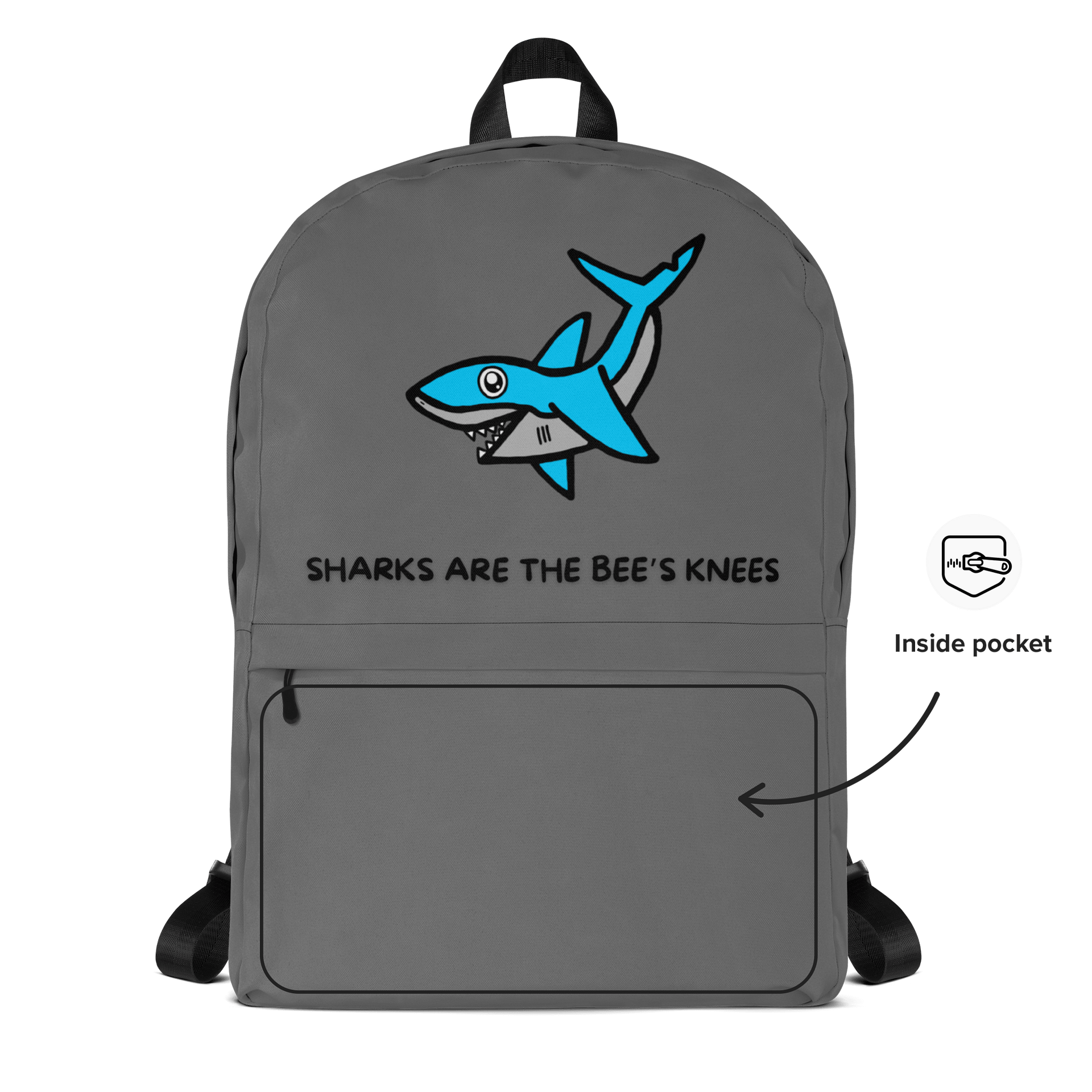 Sharks are the BEE'S knees backpack product image (5)