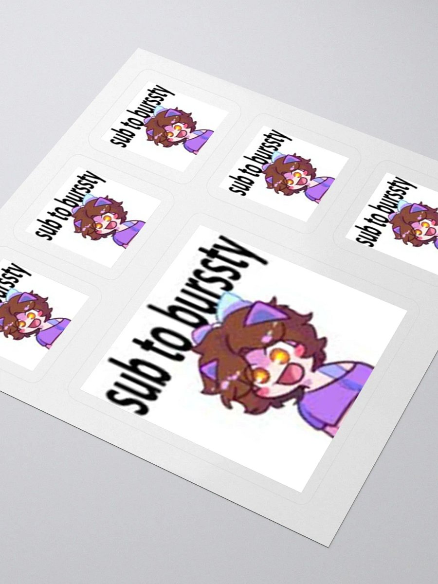 Sub to Burssty Sticker Sheet product image (4)