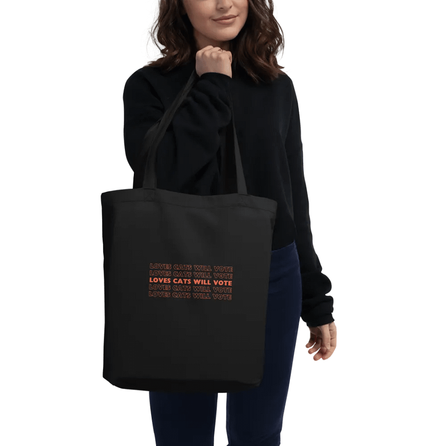Loves Cats Will Vote Tote Bag product image (2)
