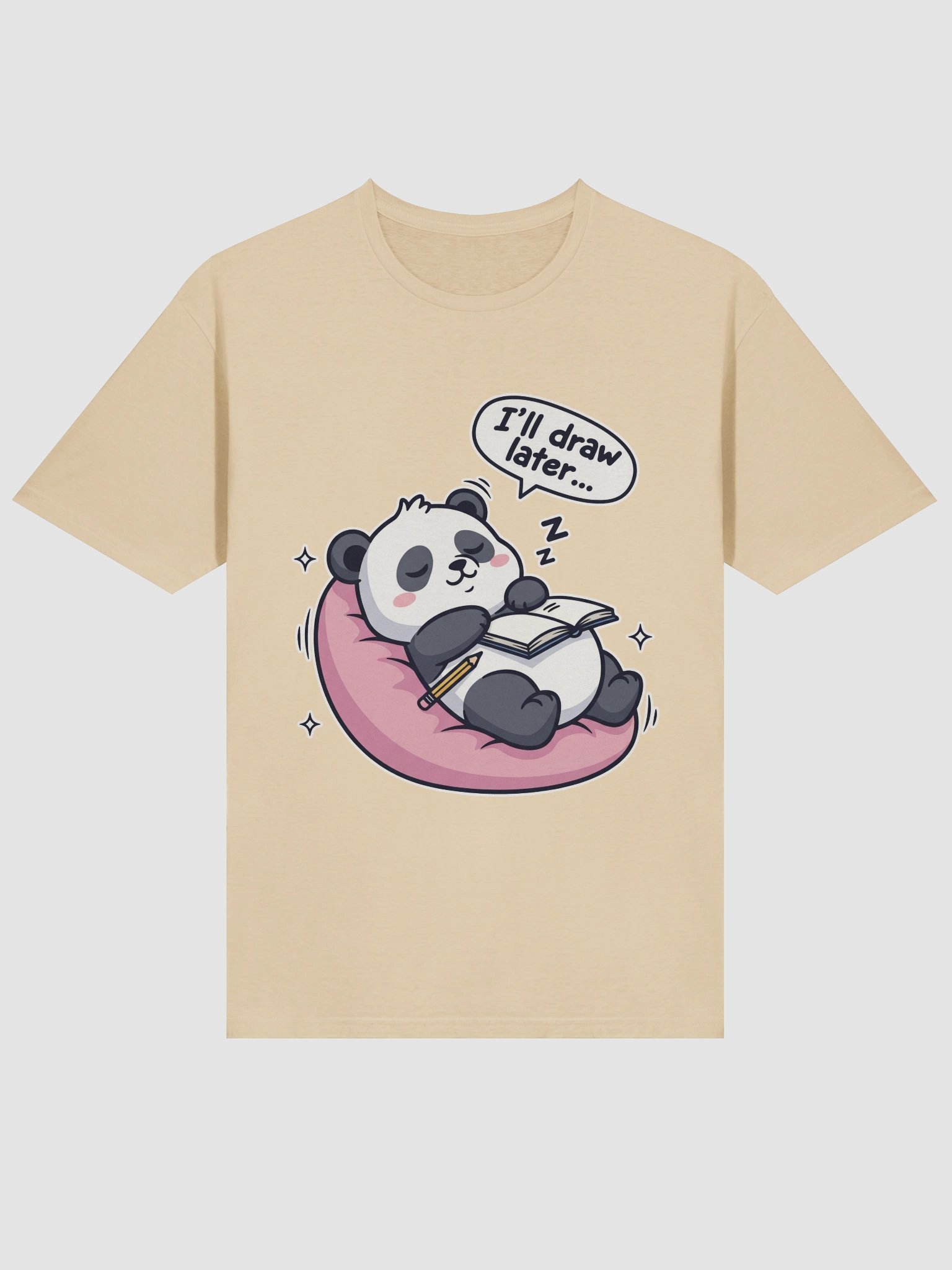 Procrastination Panda Unisex T-Shirt product image (3)