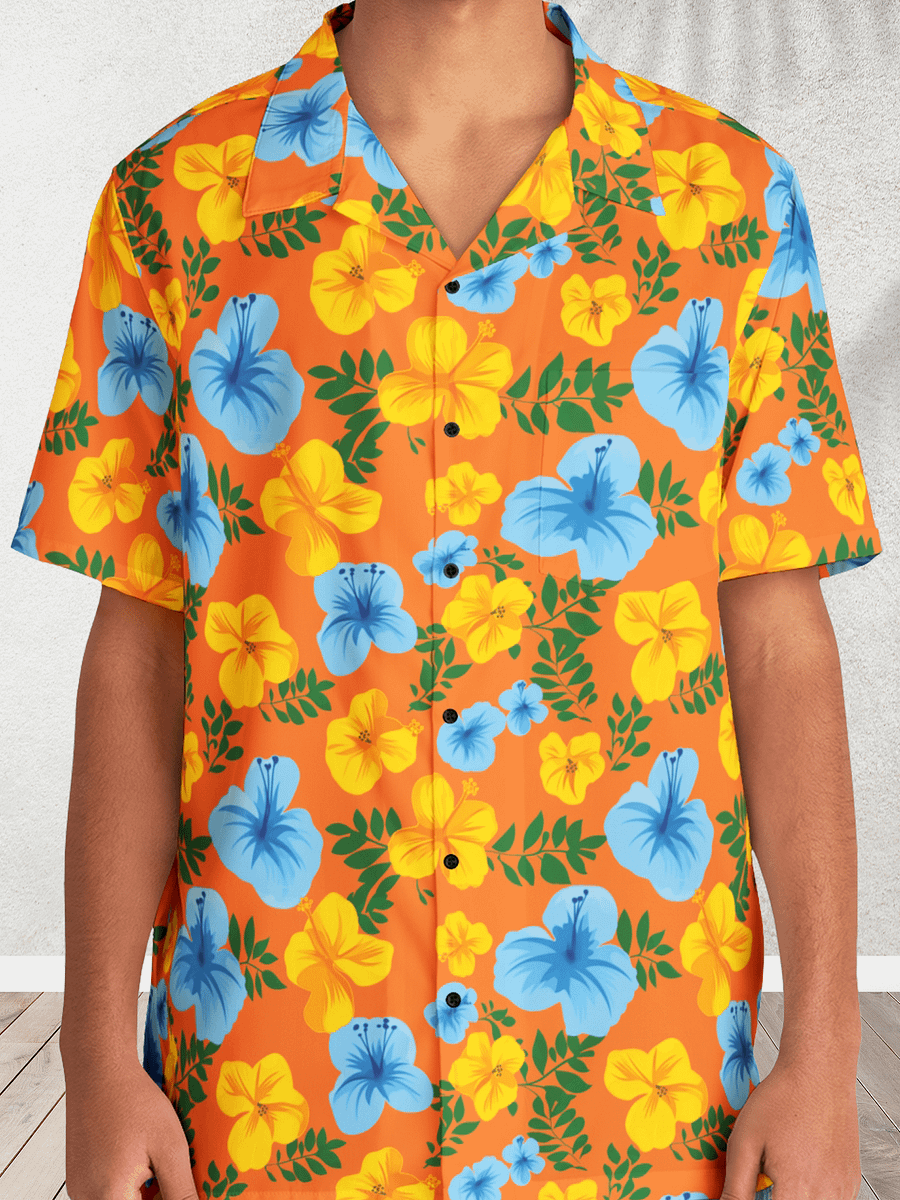 Future Island Orange Hawaiian Shirt product image (1)