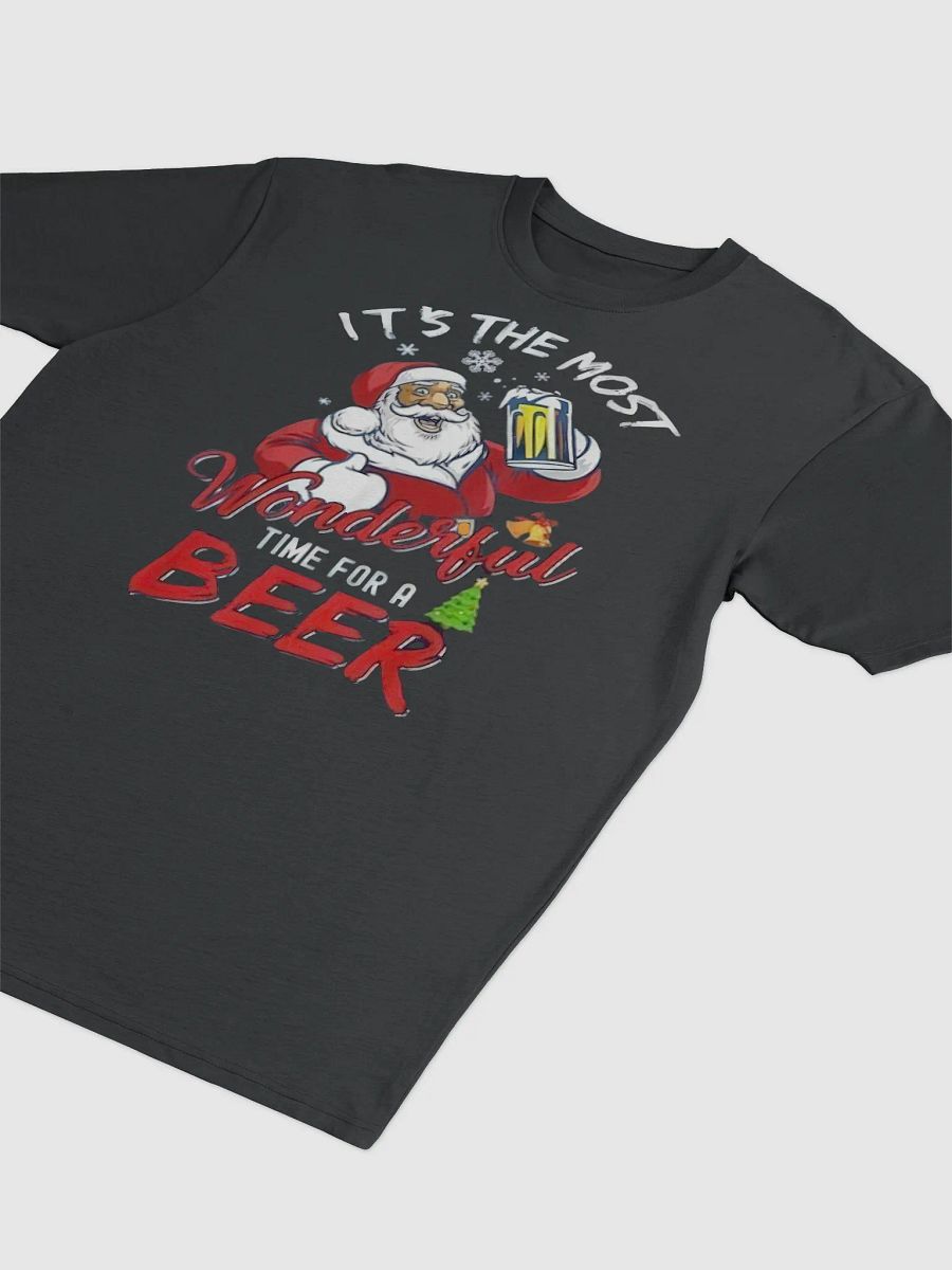Santa’s Holiday Cheers Cotton Heritage Men's Premium Heavyweight Tee product image (3)