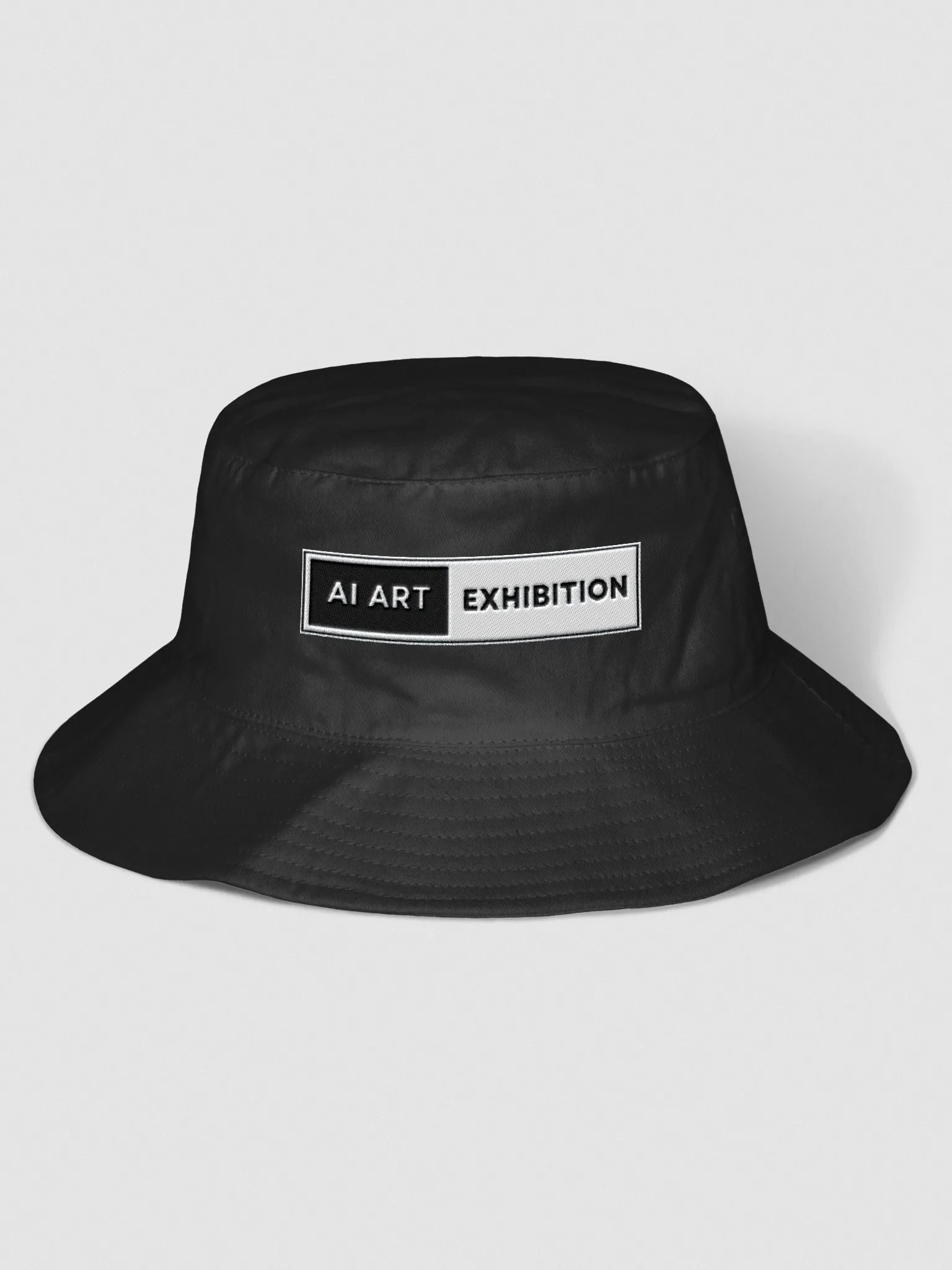 Black "AI Art Exhibition" Flexfit Bucket Hat product image (1)