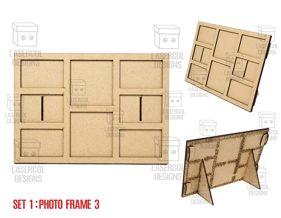 Photo Frames Set 1 (5 Styles) - Laser Cut Files product image (4)