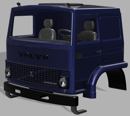 stl files for volvo F7 Sleeper cab in scala 1/14 product image (2)
