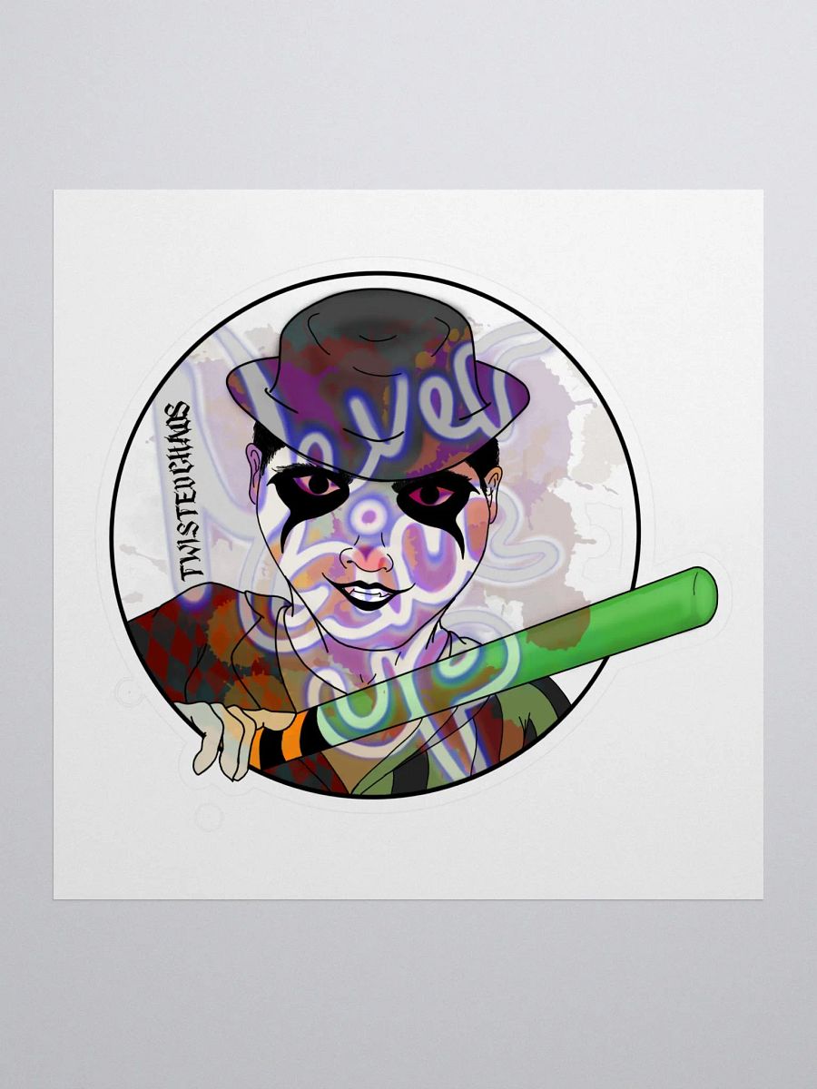 TWISTED CHAOS NEVER GIVE UP STICKER product image (1)