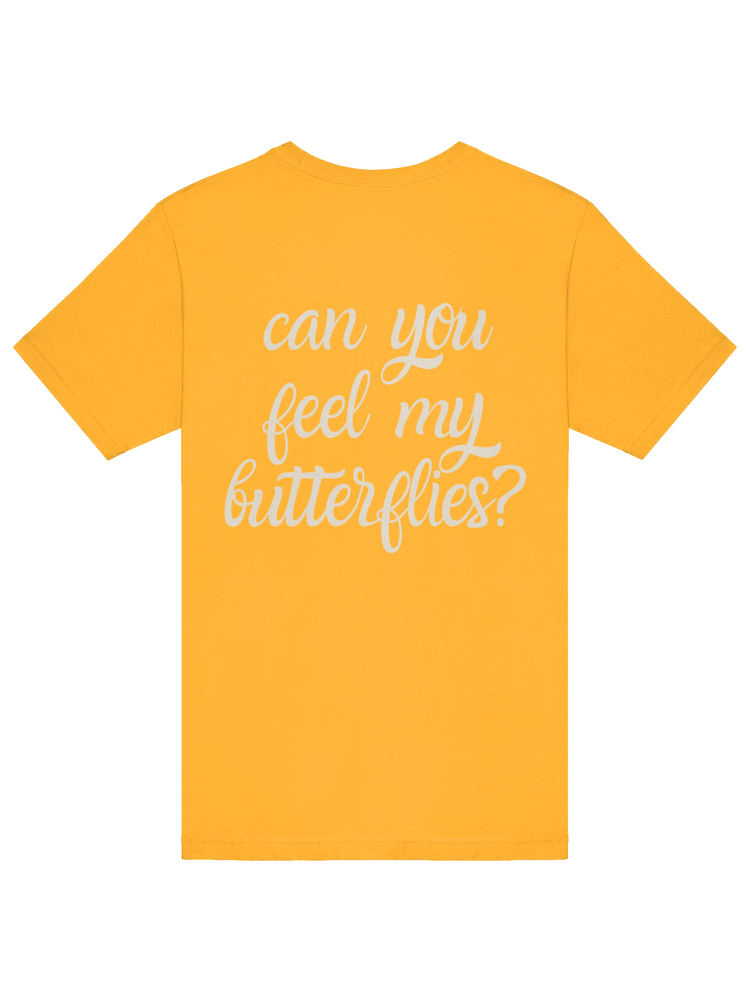 "butterflies" Comfort Tee - Yellow product image (6)