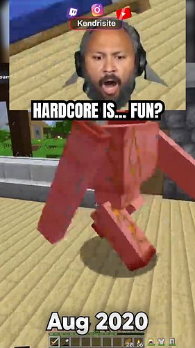 This is why I can't play Hardcore. #minecraftmemes #clips #shorts #reels #minecraft