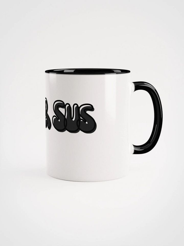 18+ & Sus Mug Black, White Mug with Black Inside product image (2)