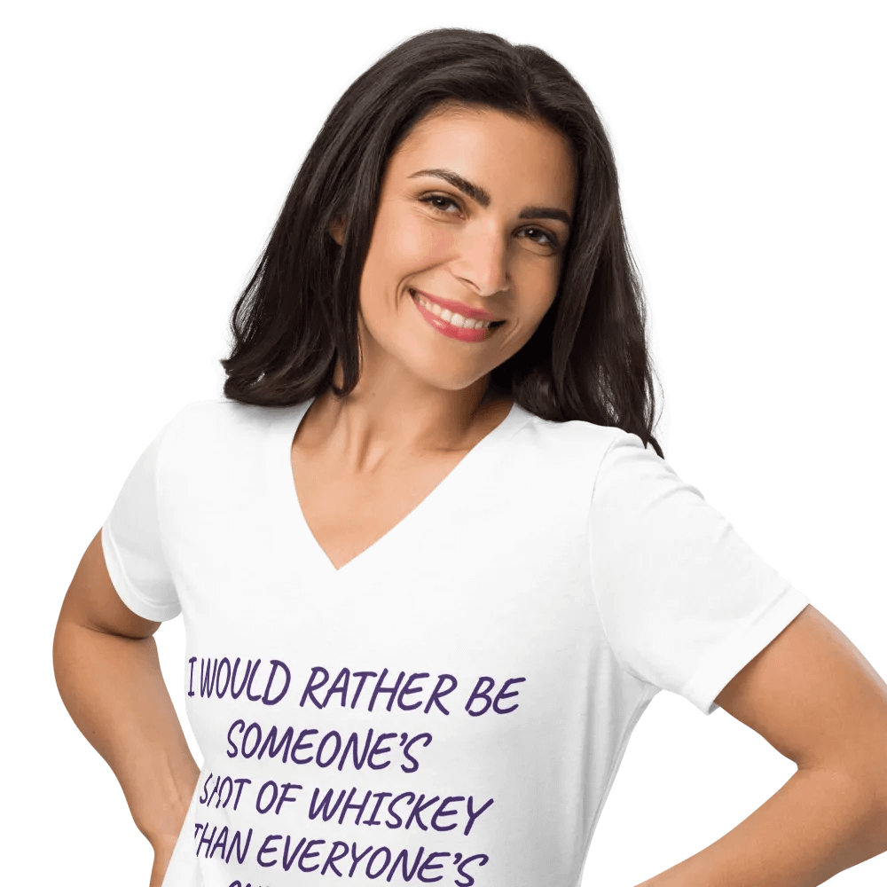 Whiskey Over Tea Women's V-Neck Tee product image (10)