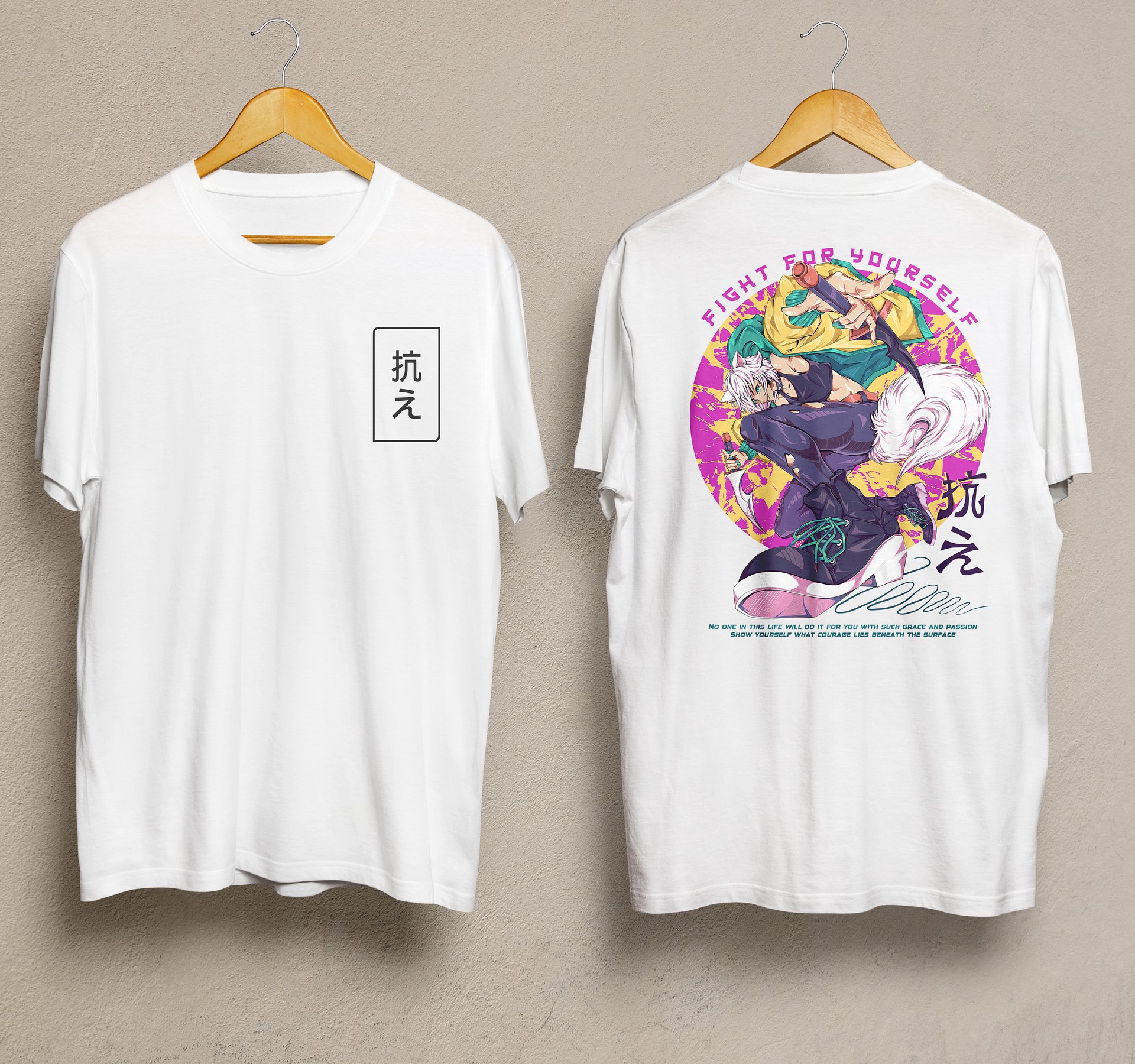 抗え FIGHT [White Tee] product image (1)