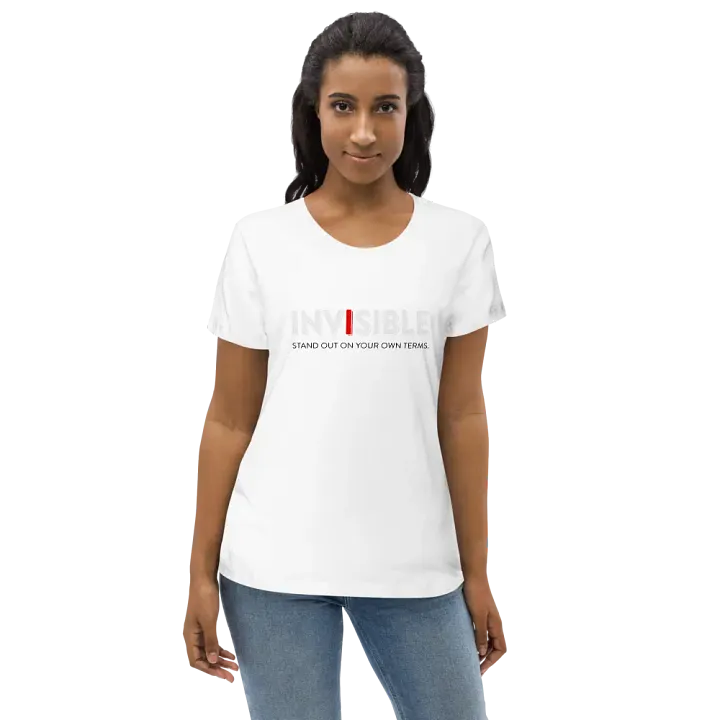 "Define Your Style" White Fitted Eco Tee product image (2)