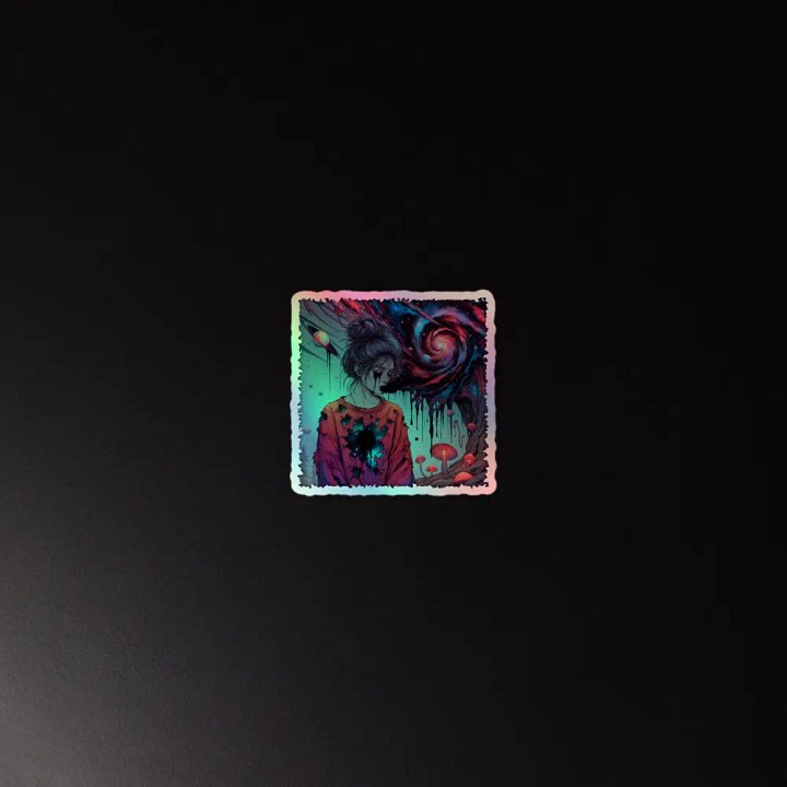 Living With The Great Big Sad (Grief) Kiss-Cut Holographic Sticker product image (4)