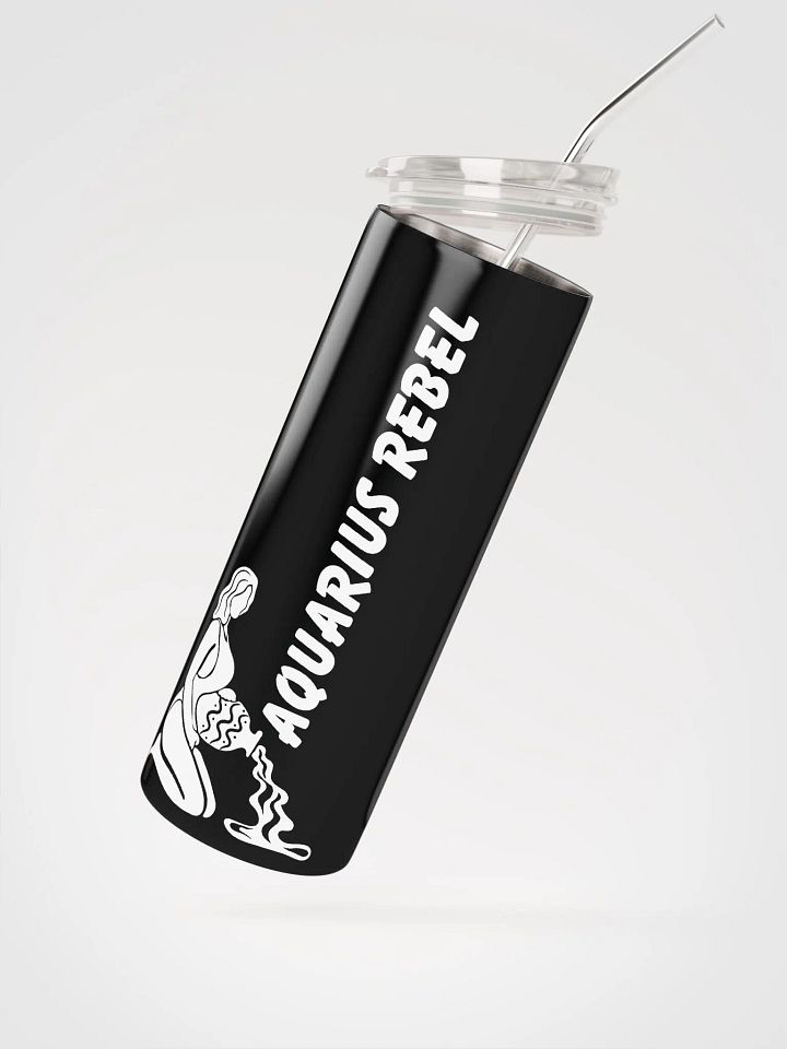 Aquarius Rebel Stainless Steel Tumbler: Celebrate Zodiac Vibes! ♒ product image (2)