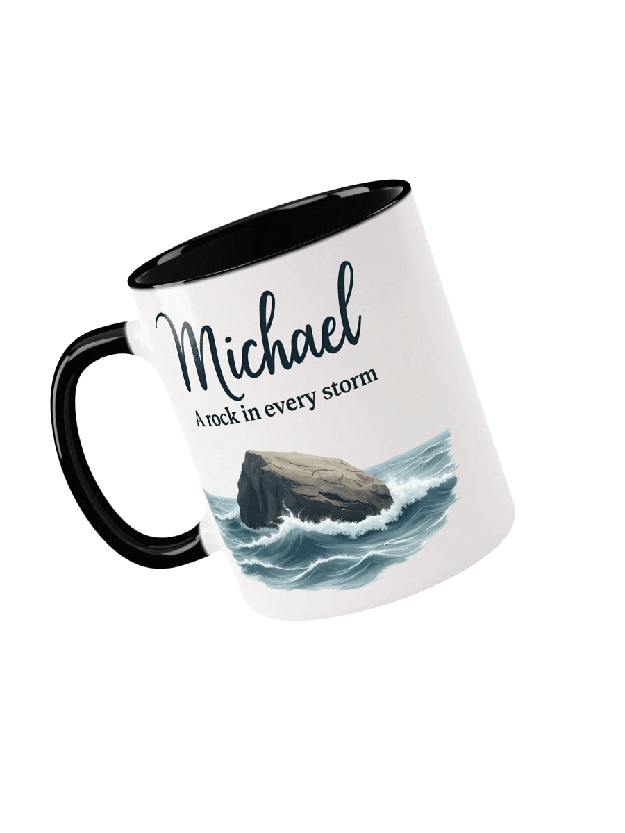Michael, A Rock in Every Storm: The Mug That Inspires Strength product image (3)