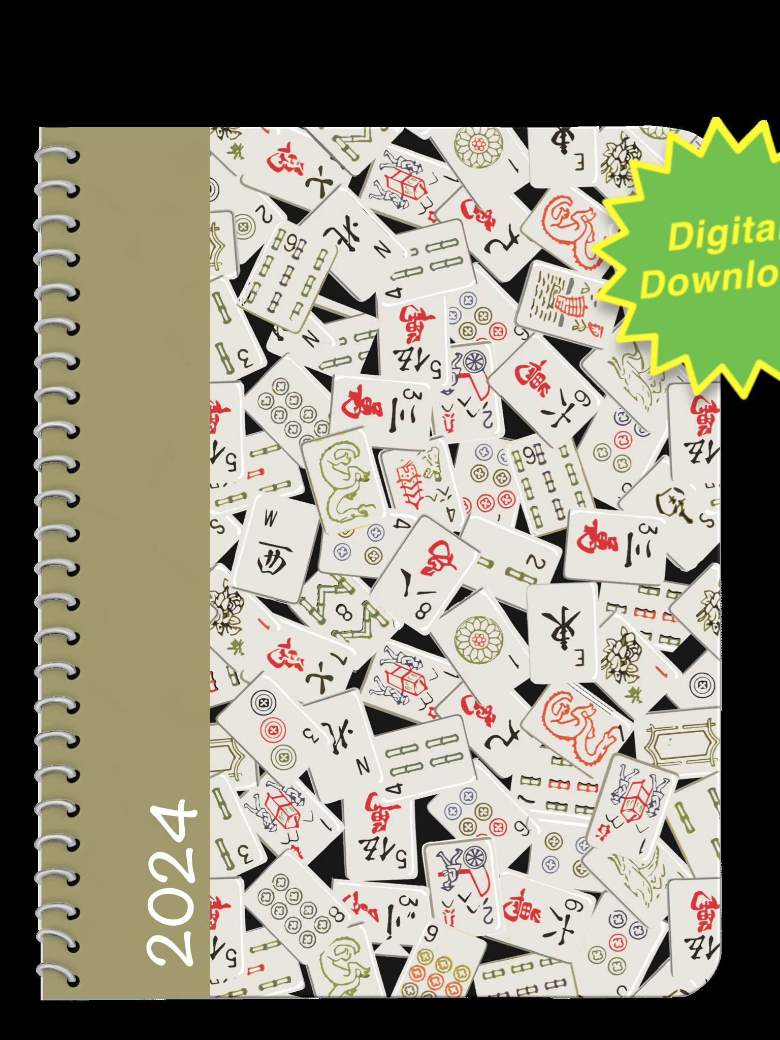 2024 Mahjong Digital Planner product image (1)