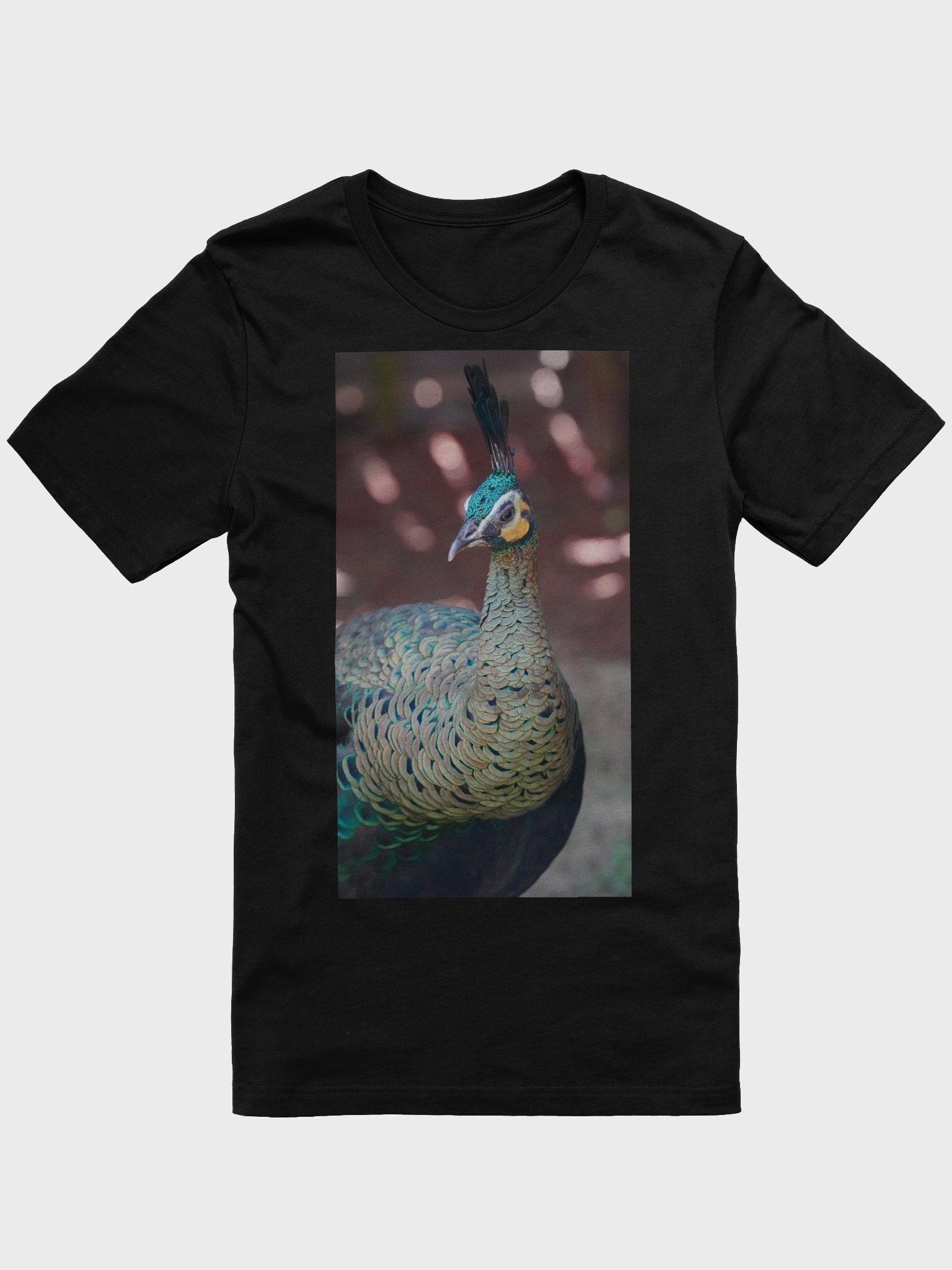 Iridescent Peafowl Feathered T-Shirt product image (1)