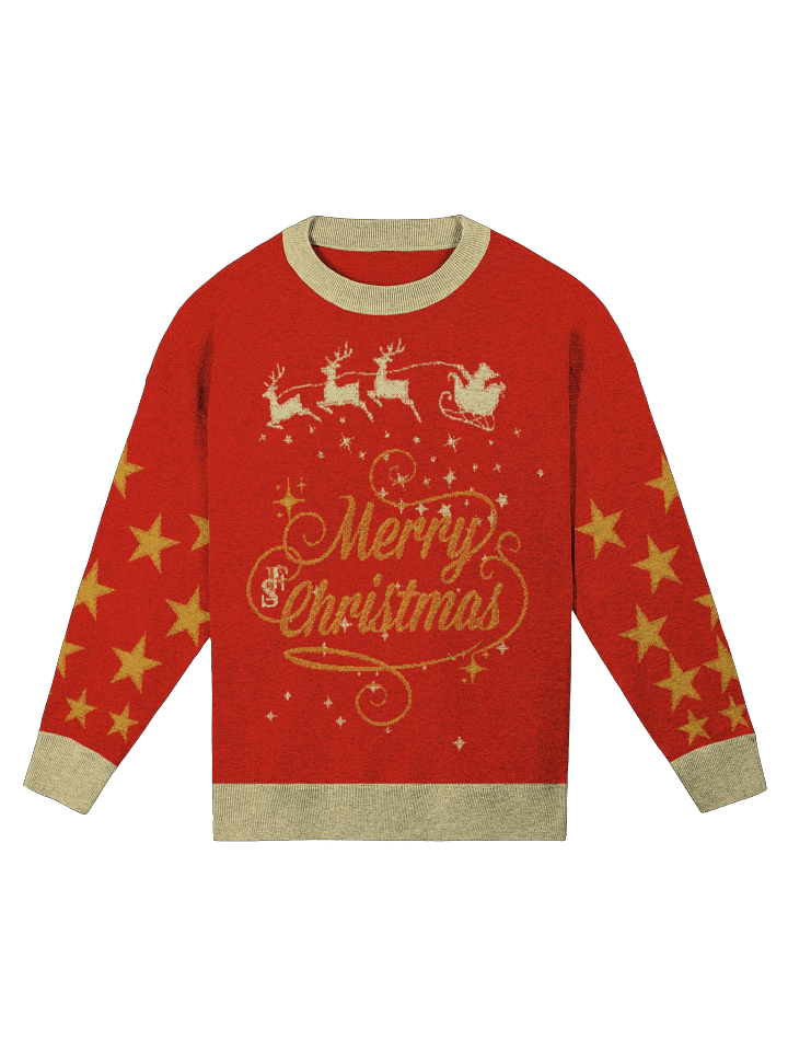 Merry Christmas Red Knit Sweater product image (3)
