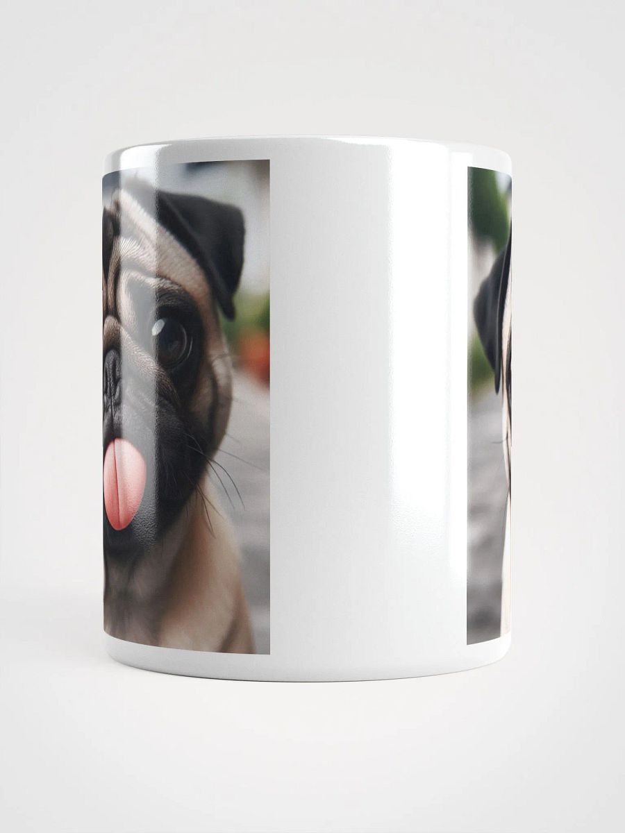 Rude Pug #Humorous Glossy Mug - White product image (5)