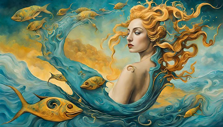 Pisces Plunges Into Cosmic Ocean: Infinite Realms of Boundless Fantasy product image (1)