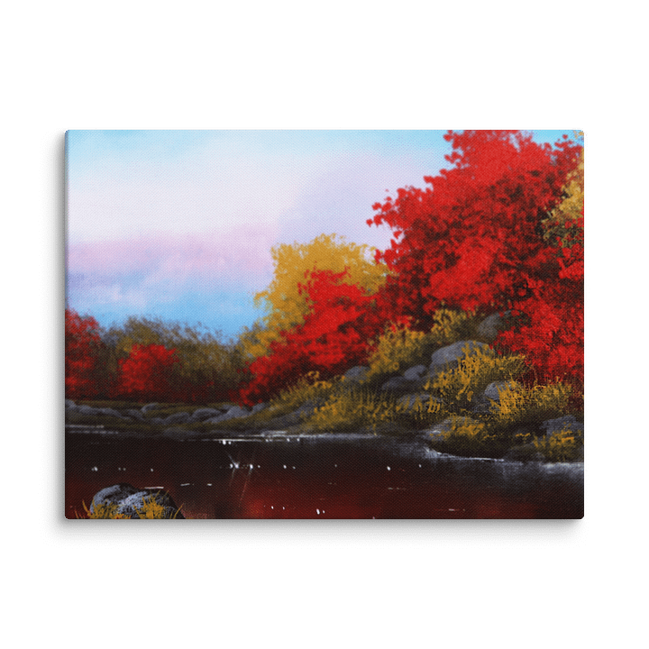 Autumn Landscape In Sunshine Acrylic Painting product image (3)