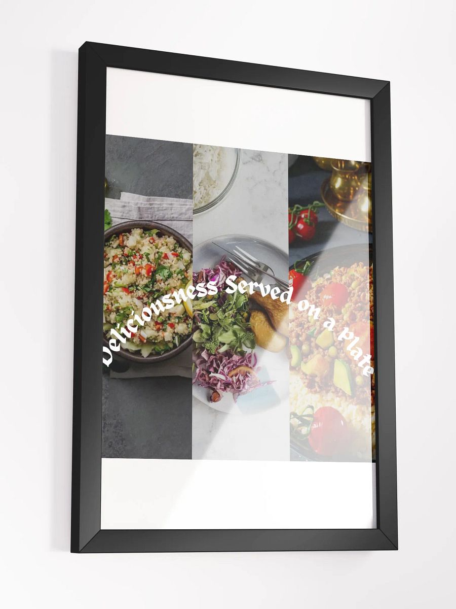 Wall Art Meal Collage Framed High-Quality Matte Poster (in product image (14)