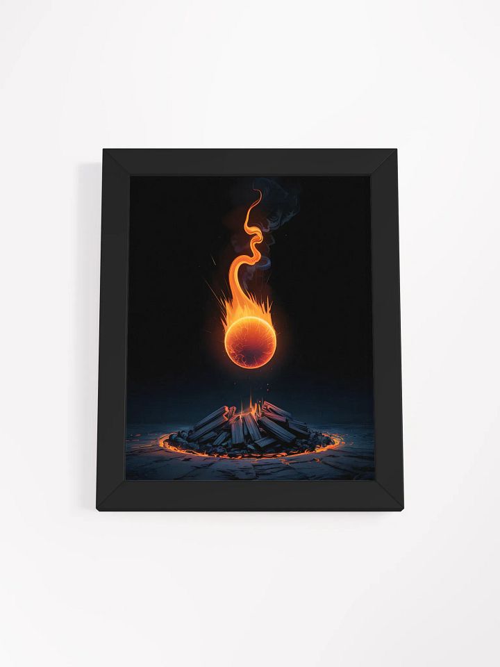 Rising Embers Framed Print | Abstract Fire Wall Art product image (1)