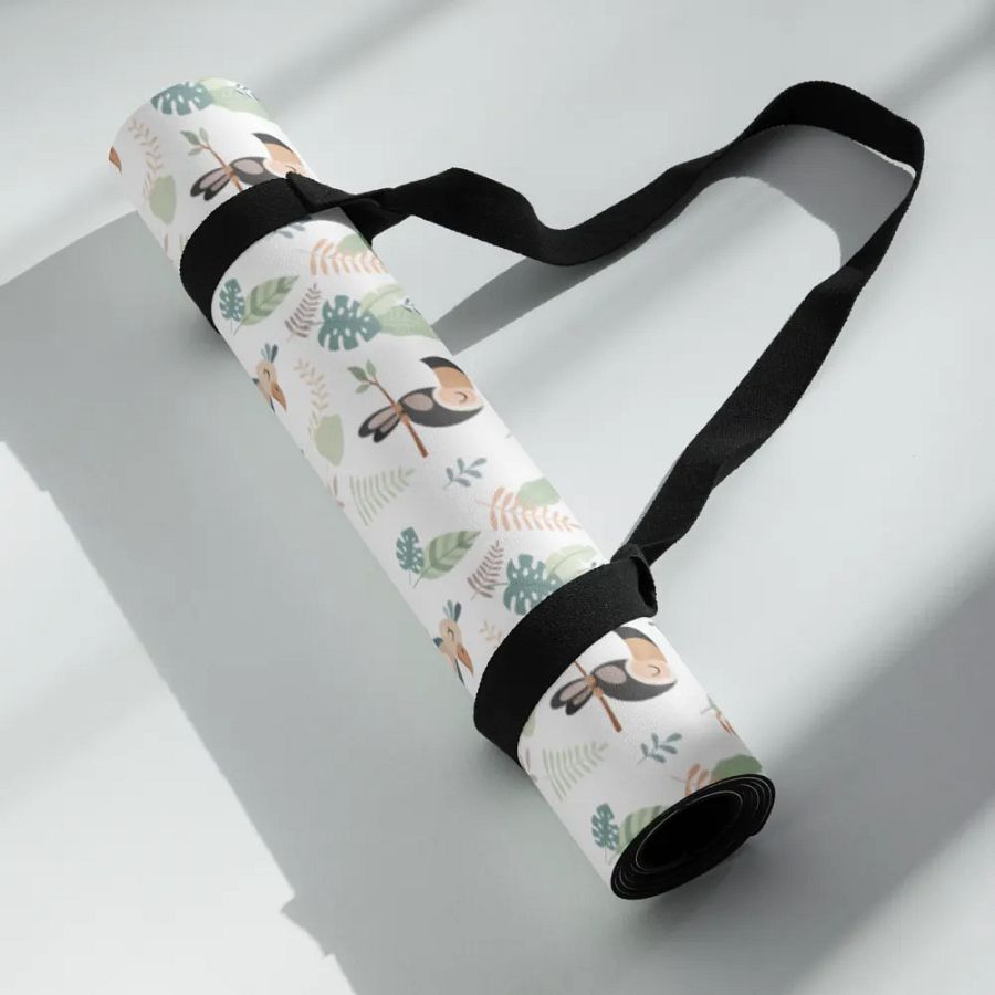 Cute Birds in a Jungle Yoga Mat by Treasure Pie product image (6)