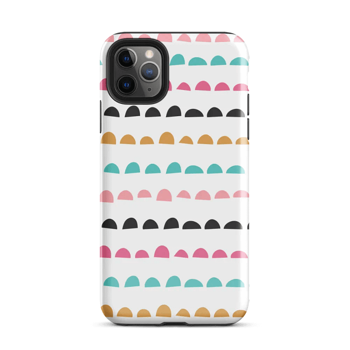 Vibrant Semicircle Pattern Tough iPhone® Case product image (2)