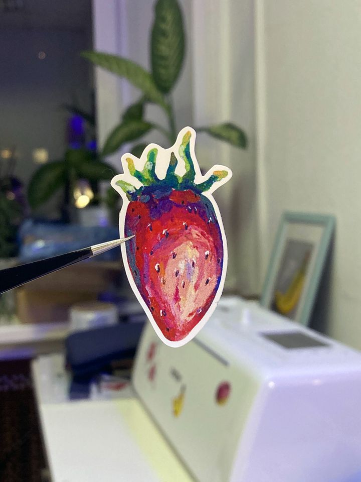 Strawberry 1 sticker product image (1)