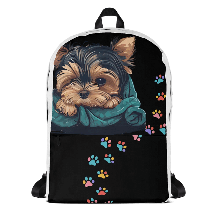 Whimsical Yorkie All-Over Print Backpack product image (1)
