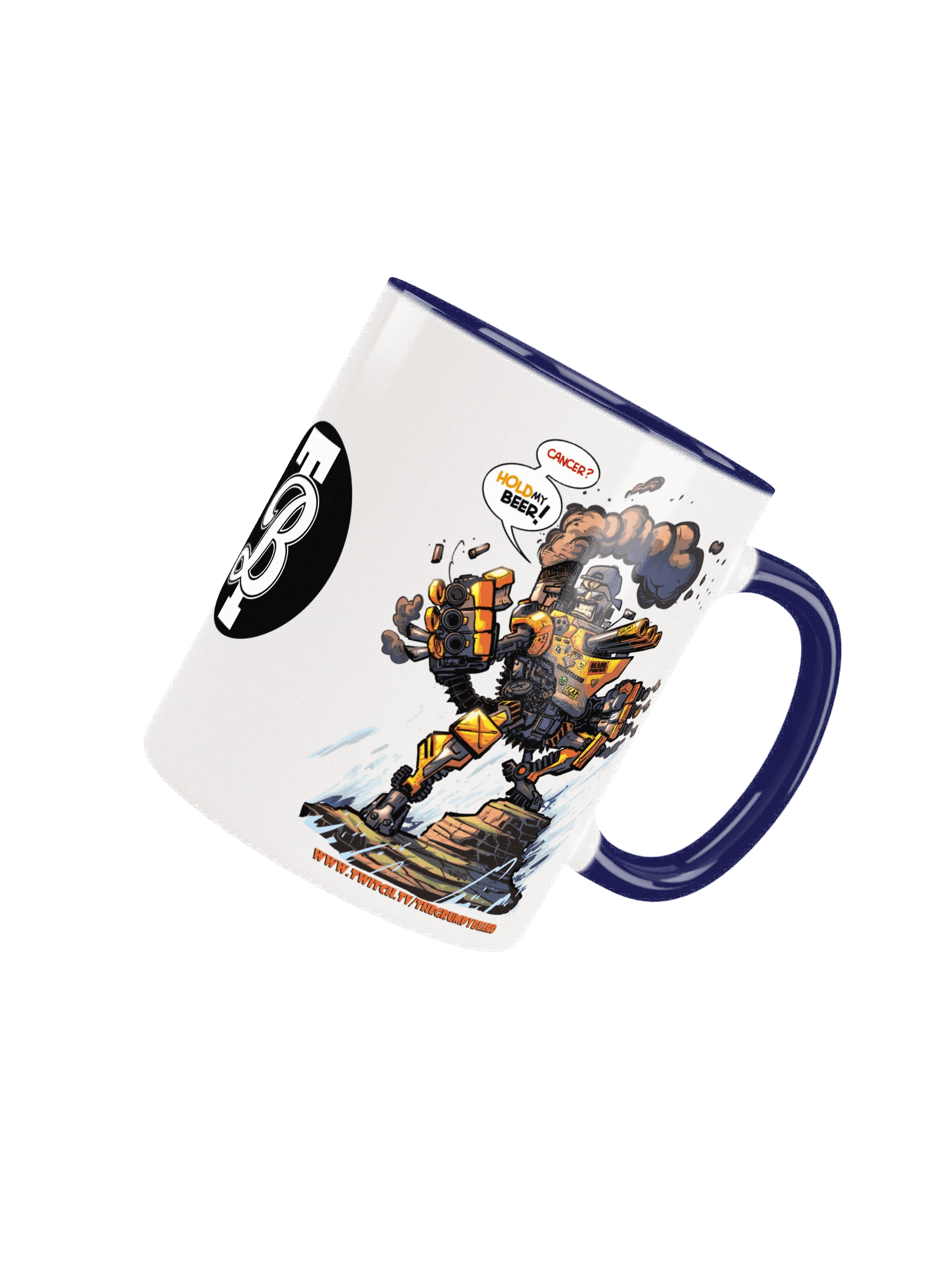 TGB - BattleShipMech "CANCER hold my BEER" Ceramic Mug product image (52)