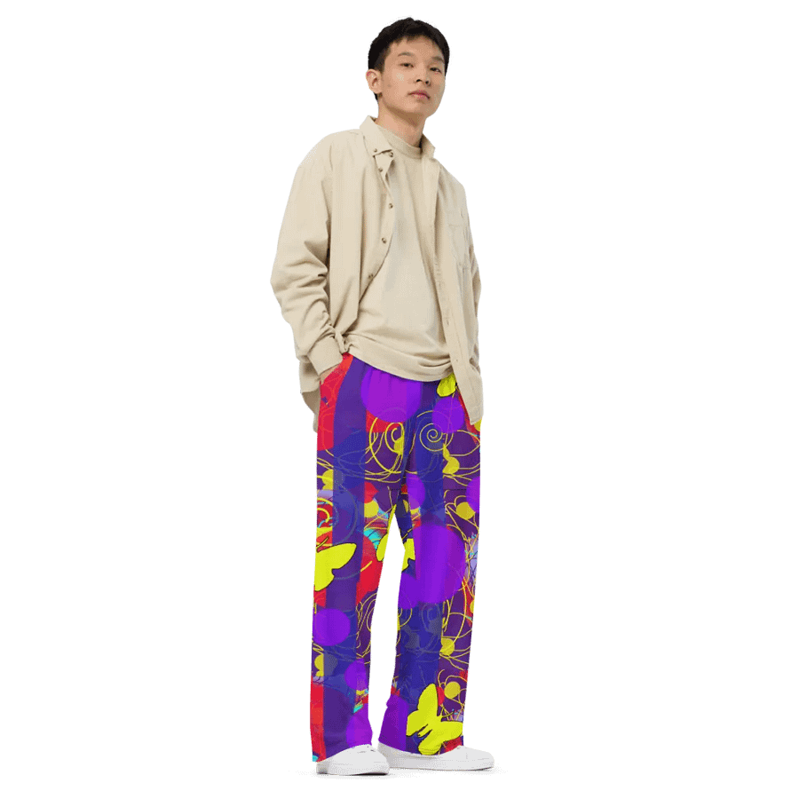 Happy Spring Pattern Wideleg Pants product image (3)