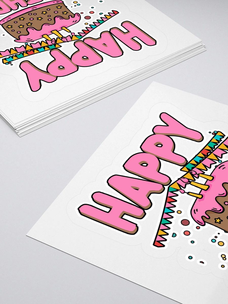Happy Birthday (Chocolate Cake) Sticker product image (4)