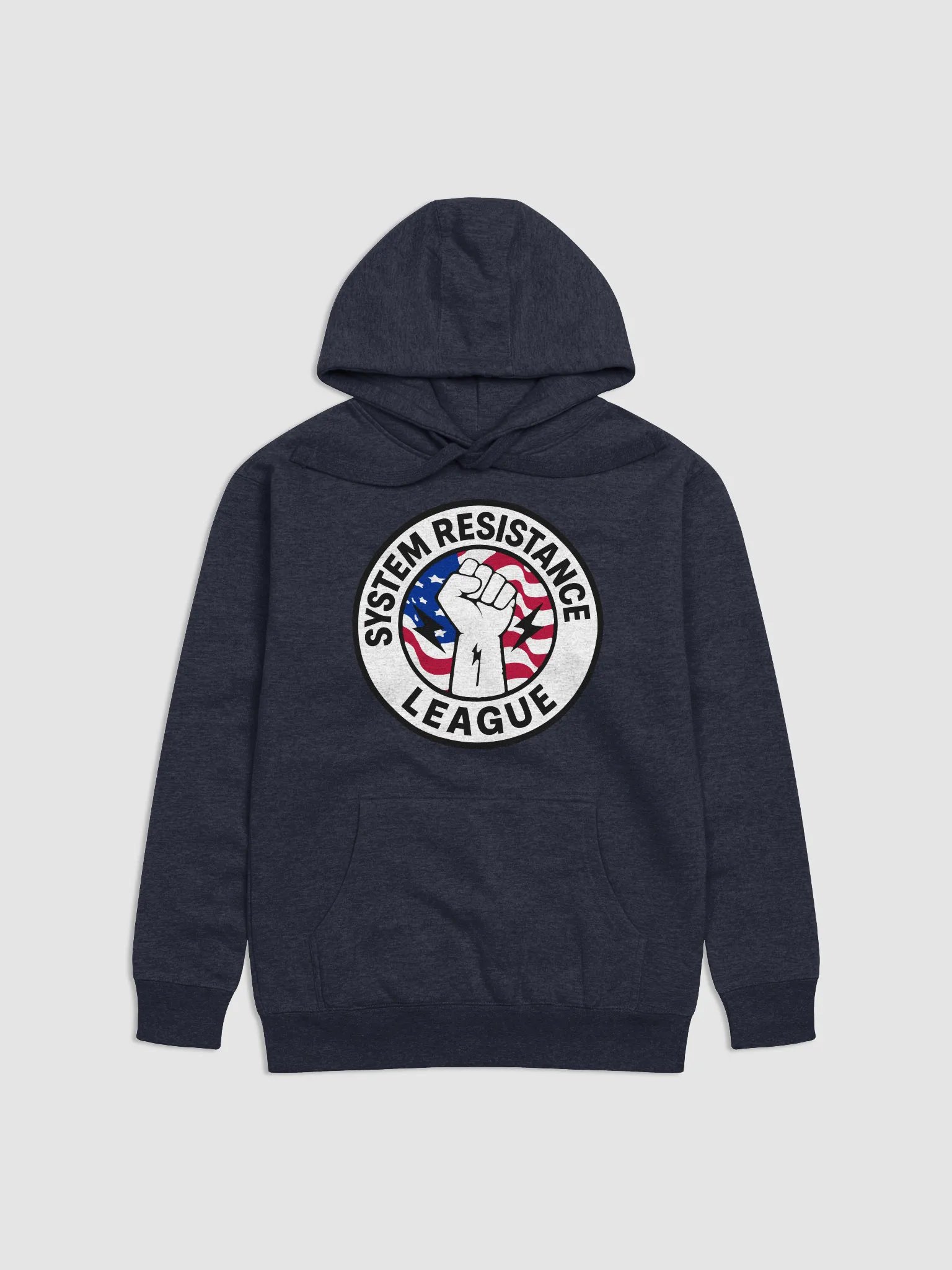 System Resistance League Emblem Cozy Cotton Blend Unisex Hoodie product image (2)