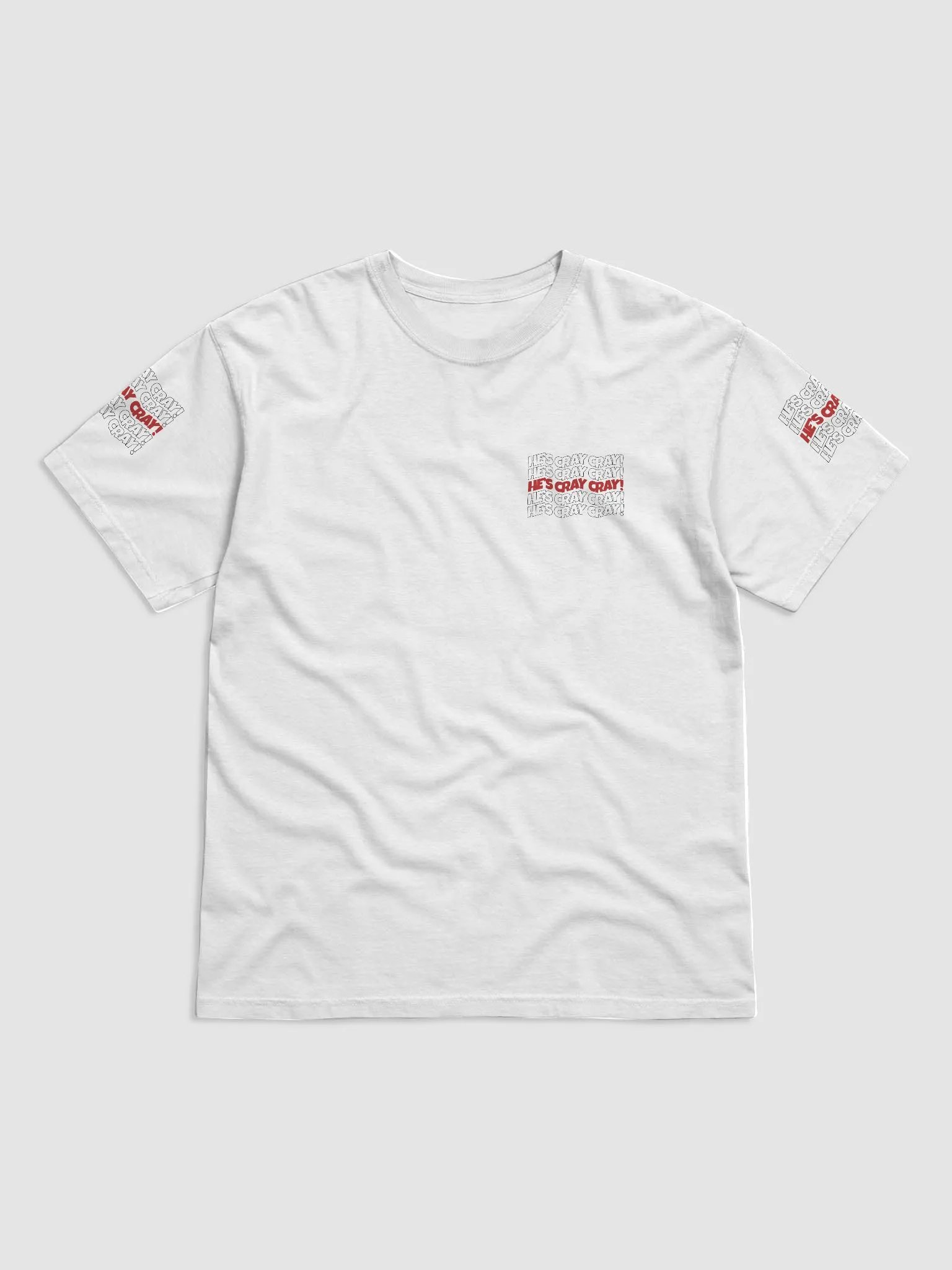 He's cray cray! Shirt (red/black) product image (1)