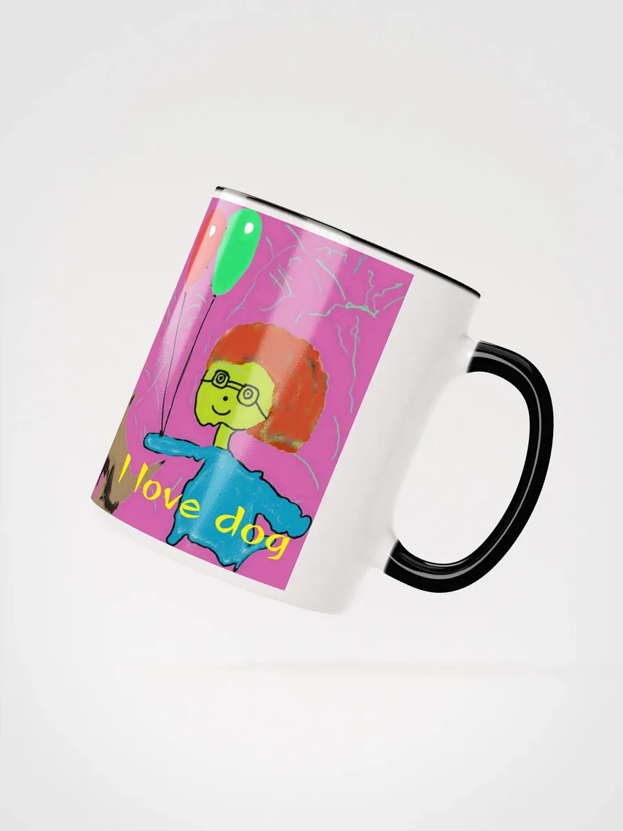 Ceramic Mug with Color Inside : i love dog product image (25)