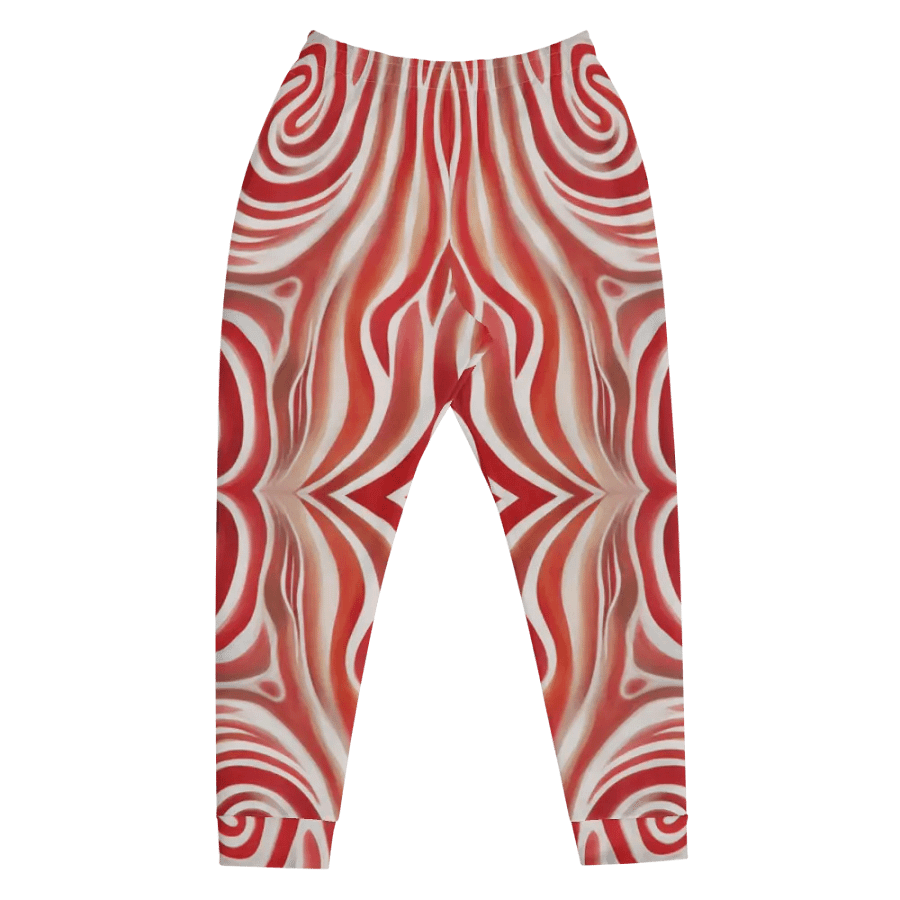 Funky Red Liquid Tie-Dye Explosion Men's Joggers product image (7)