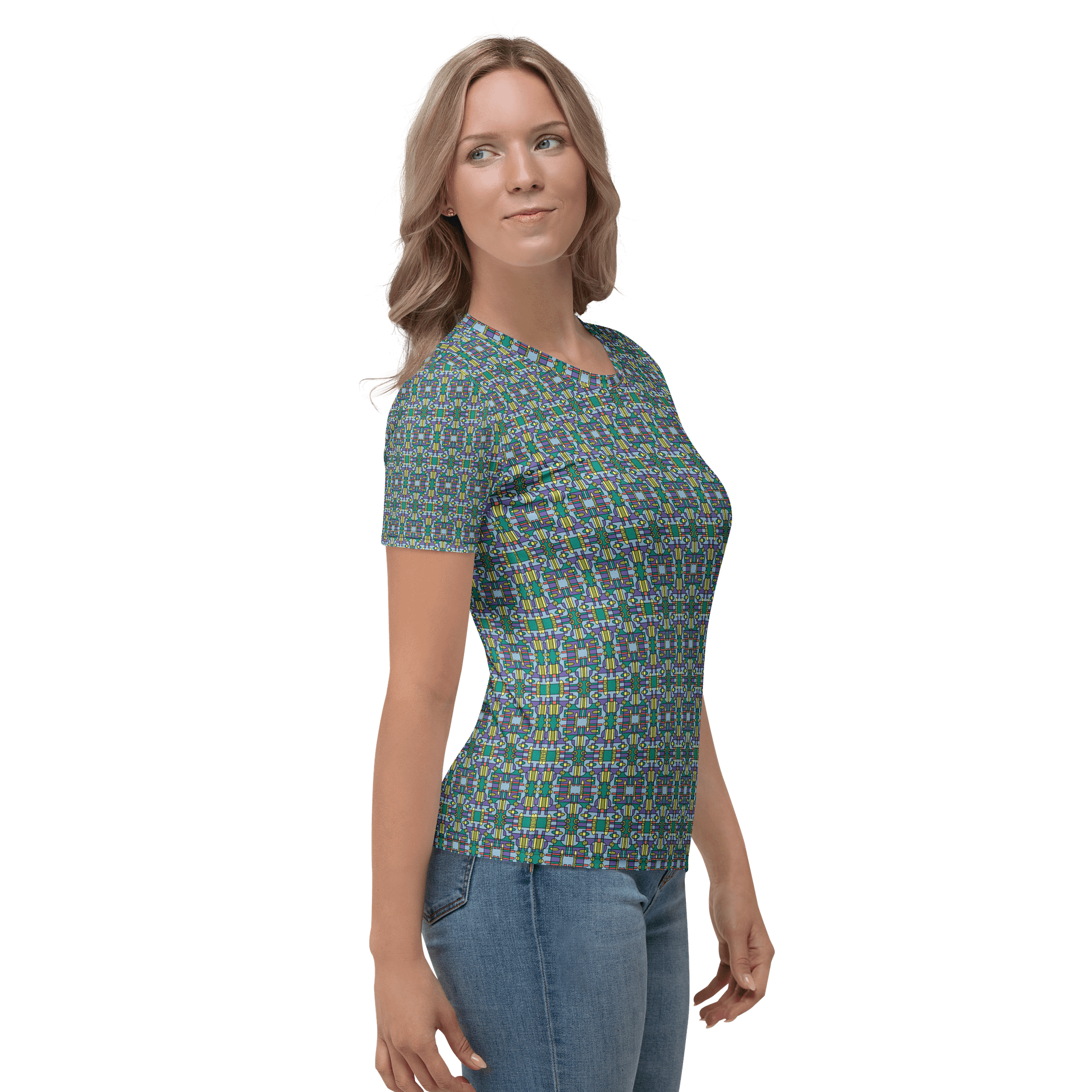 Whimsical Circus Tent - All-Over Print Women's Crew Neck T-Shirt product image (4)