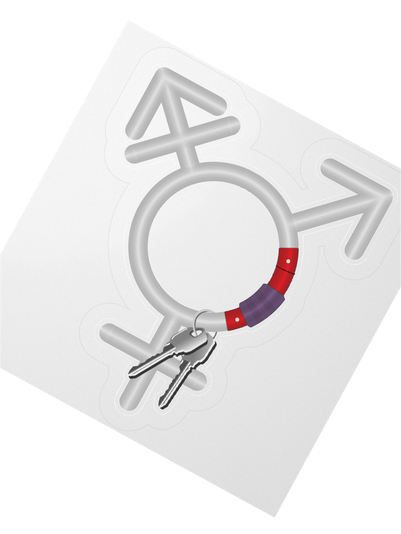 Transgender Symbol Carabiner Sticker product image (4)