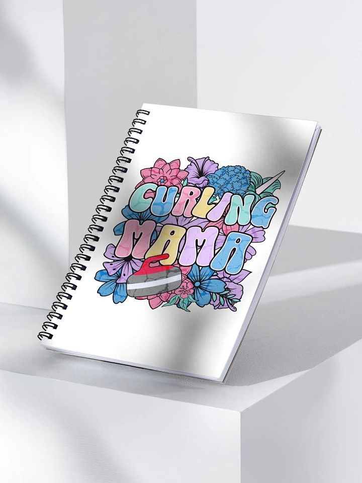 Curling Mama Floral Spiral Notebook product image (2)