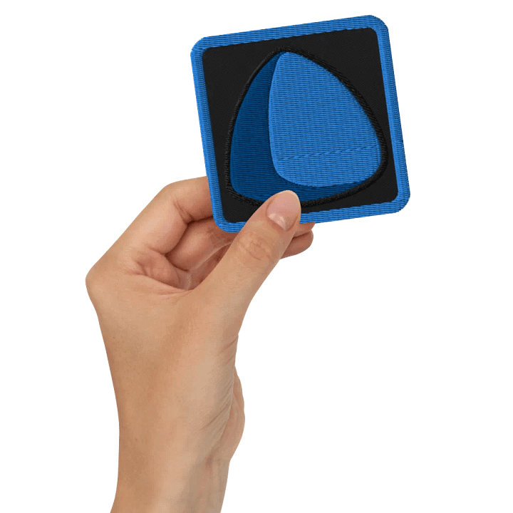 Blue Triball Embroidered Patch product image (2)