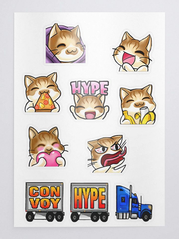 Emote sticker pack 1.5in x 1.5in product image (2)