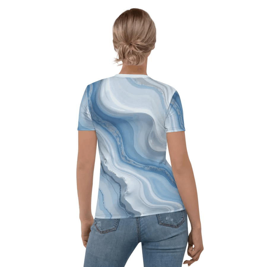 Fluid Marble Women's Crew Neck Tee product image (4)
