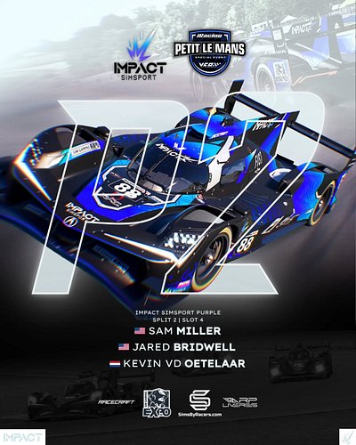 Petit Le Mans ✅
Impact SimSport Best Finish - P2🥈
Impact Ignite Best Finish - P4
Flashes of brilliance across the board — the...