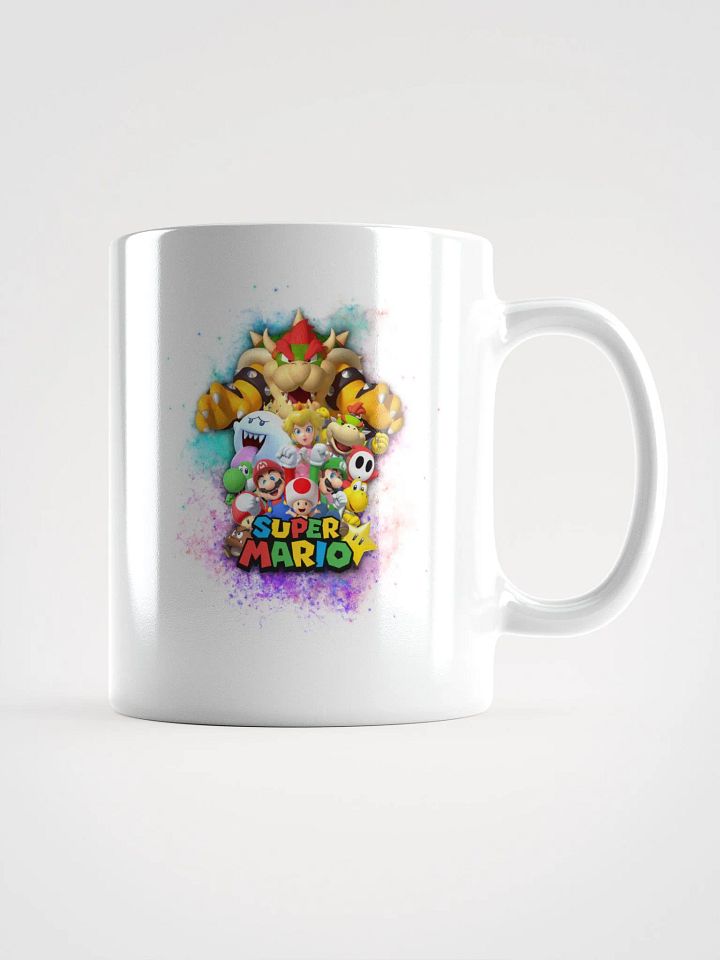 Mario Collage Galaxy - White Glossy Mug product image (2)