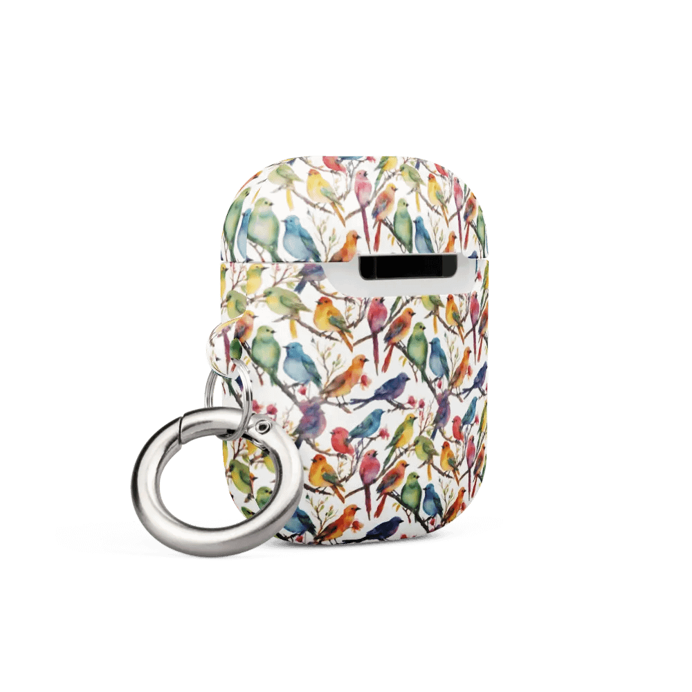 Multi Coloured Birds Ear Bud Case product image (4)