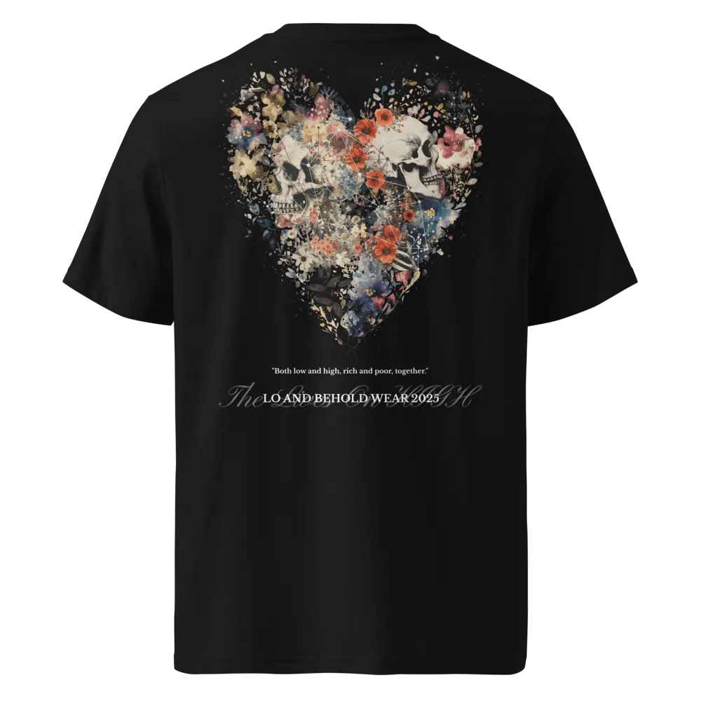 The Lives On HIGH | The Bloody Heart X Skeleton | UNISEX Tee | White product image (2)