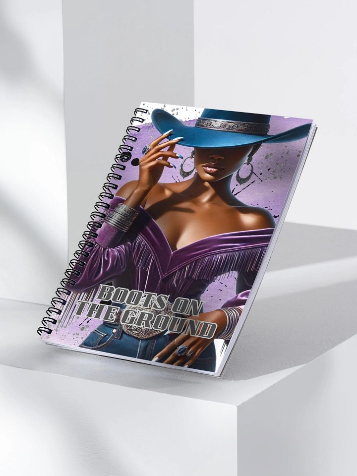 Boots on the Ground – Lined Spiral Notebook for Women product image (2)