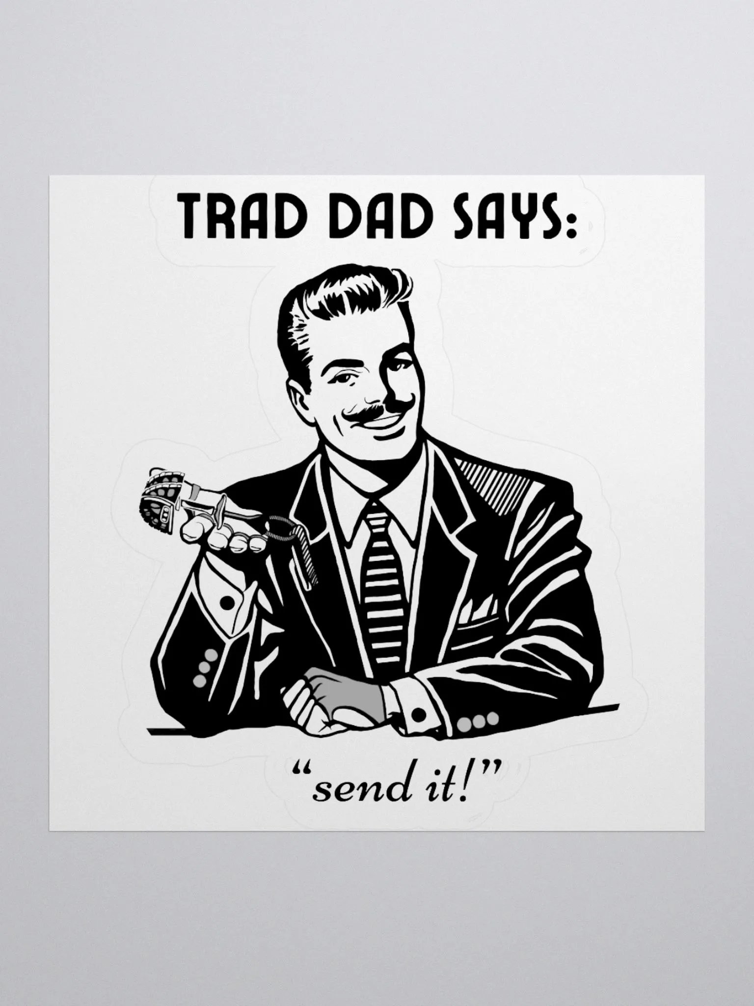 Trad Dad - Kiss-Cut Silhouette Sticker product image (3)